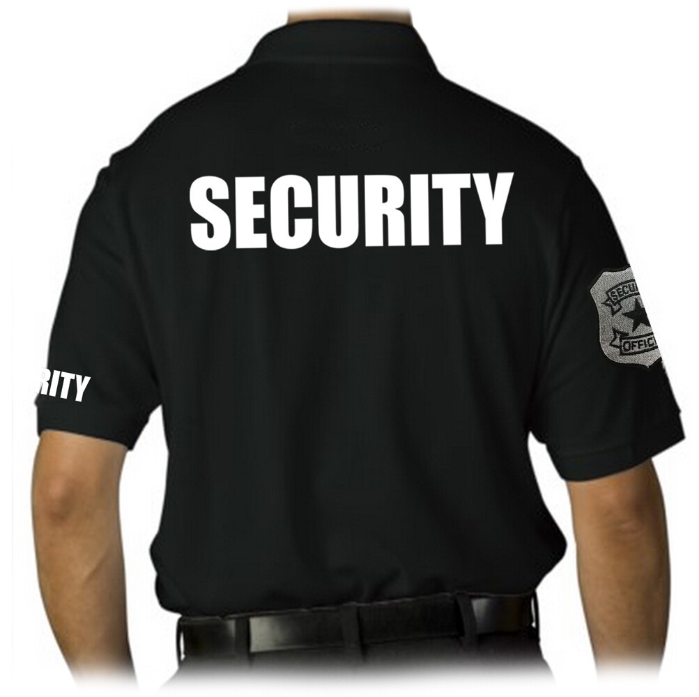 Polo Shirt Pique - MEN'S PRINTED SECURITY EMBROIDERY BADGE STAFF