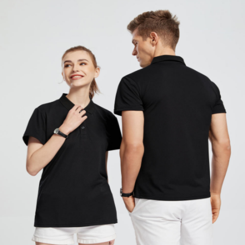 Solid Color Wrinkle Resistant  - Polo Shirt Pique ulasan dan harga