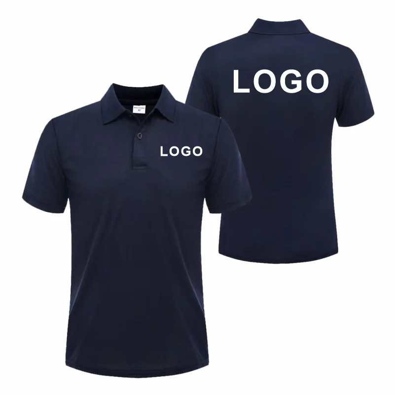 Custom Logo Polo Shirt Men Wom - Polo Shirt Pique ulasan dan harga