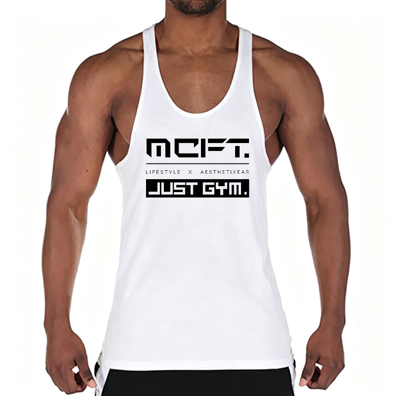 Running Men Cotton Gym Vest Ta - Tank Top Muscle ulasan dan harga