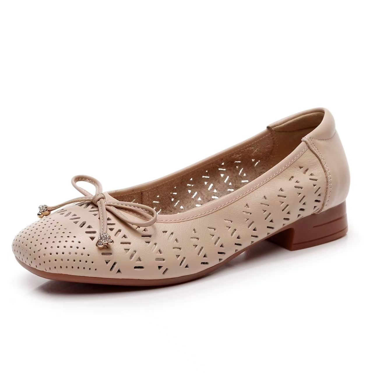 Women's Genuine Leather Hollow - Casual Sandal Leather ulasan dan harga