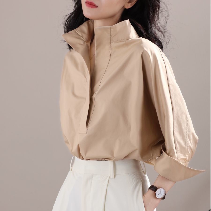 Early Autumn 2023 Women's Loos - Shirt Camp Collar ulasan dan harga