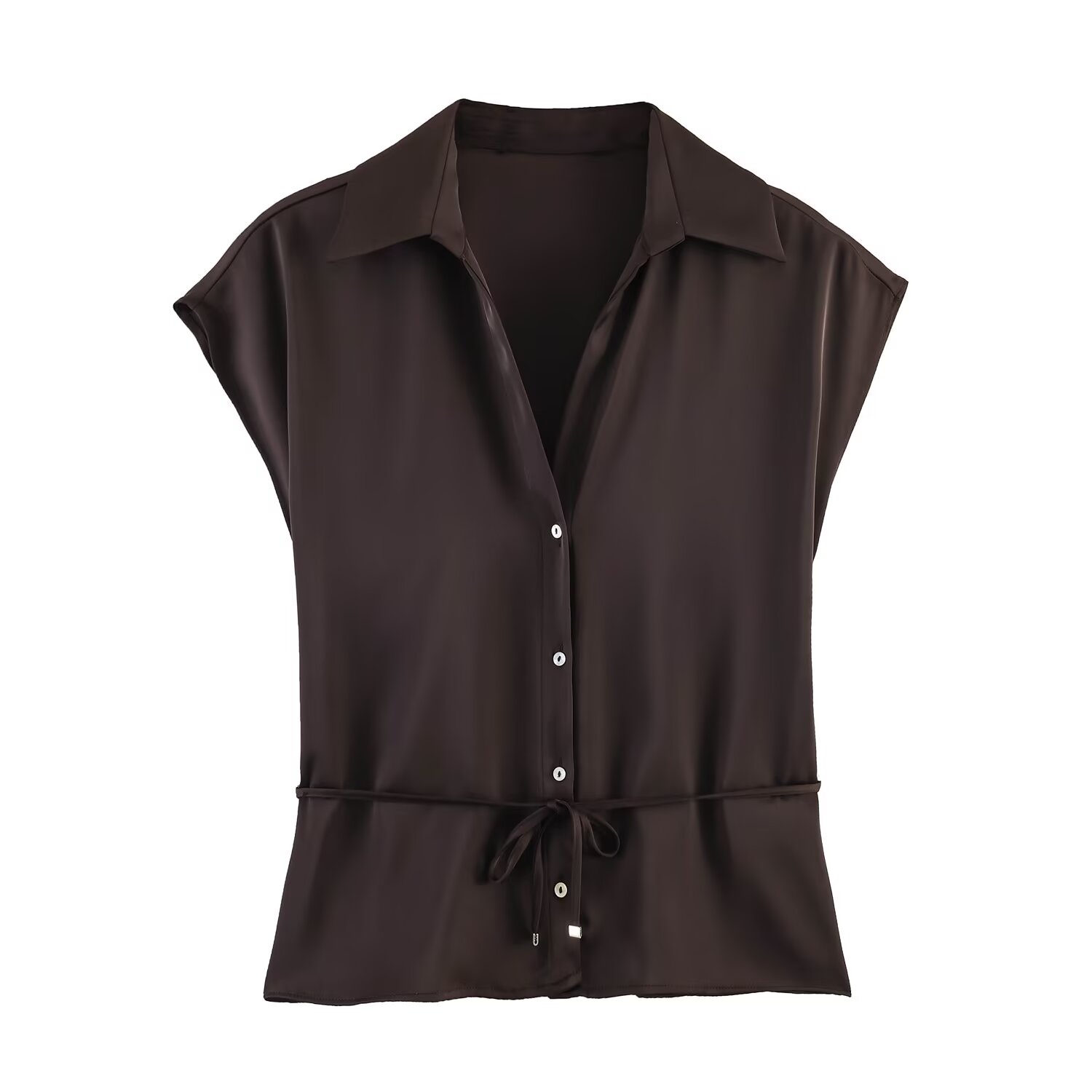 Willshela Women Fashion With B - Shirt Camp Collar ulasan dan harga