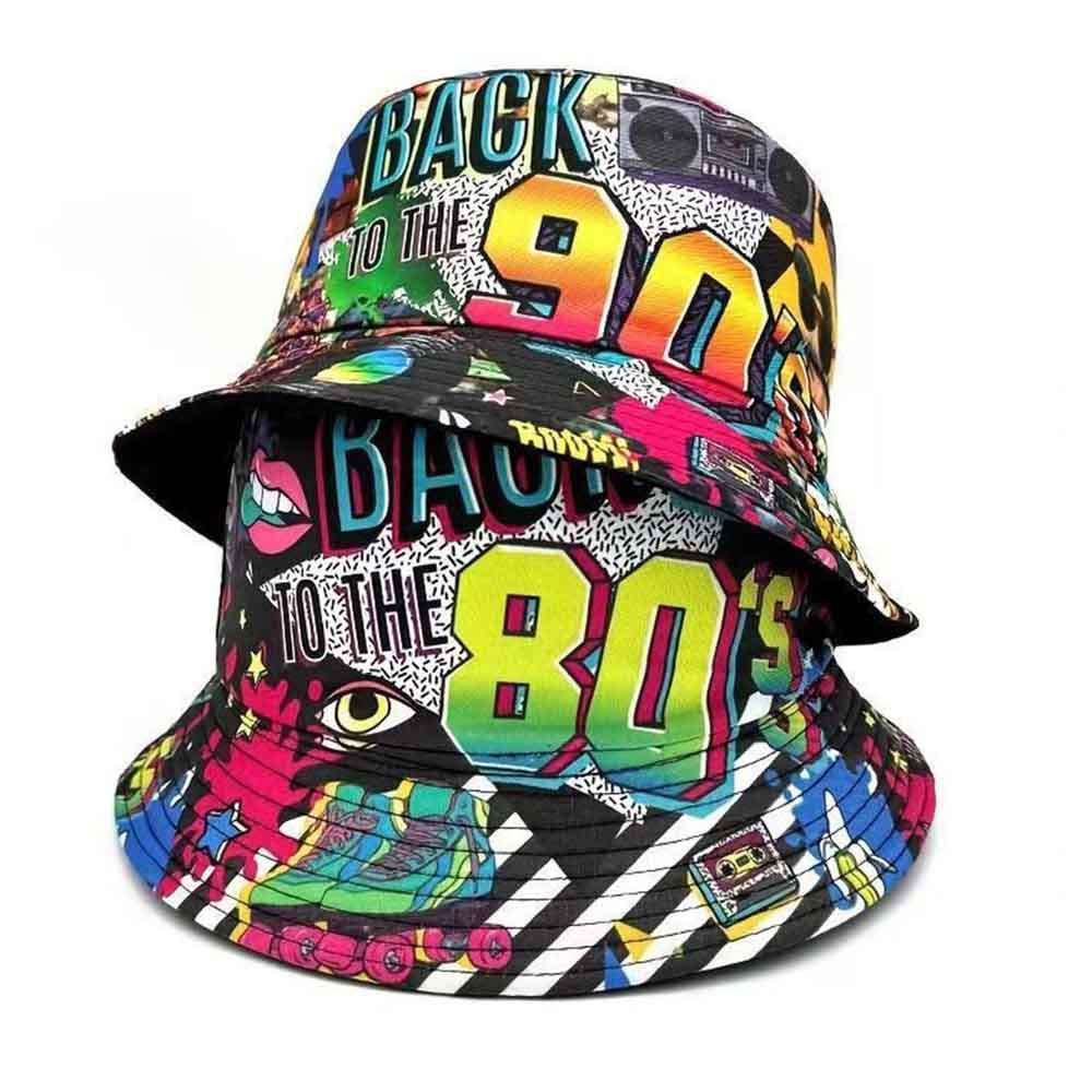 Retro 80 90s vintage Bucket Ha - Packable Hat Nylon ulasan dan harga