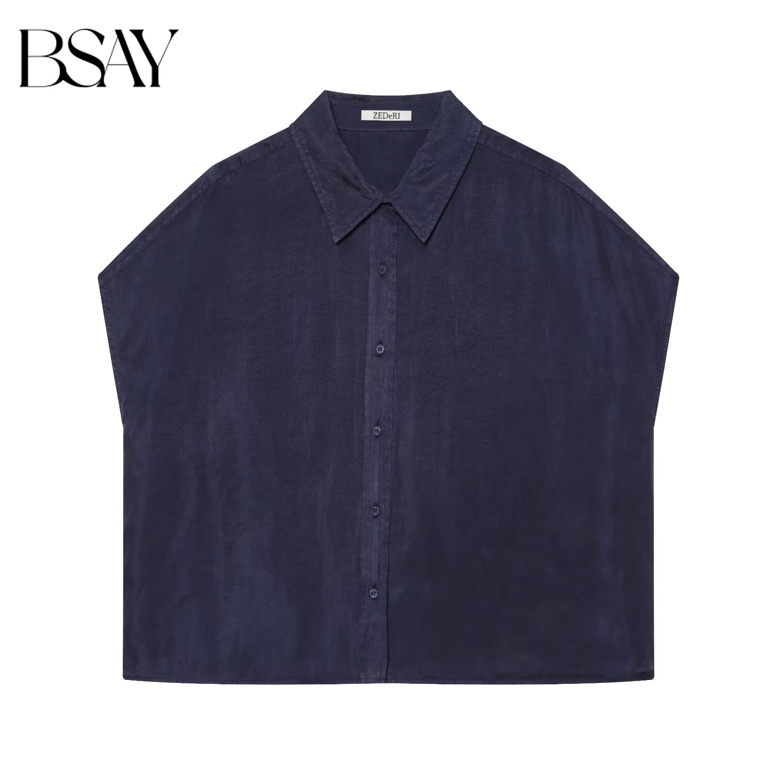 BSAY New Women Fashion Lapel S - Shirt Camp Collar ulasan dan harga